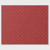 Red Christmas Tree Pattern Cadeaupapier (Vlak)