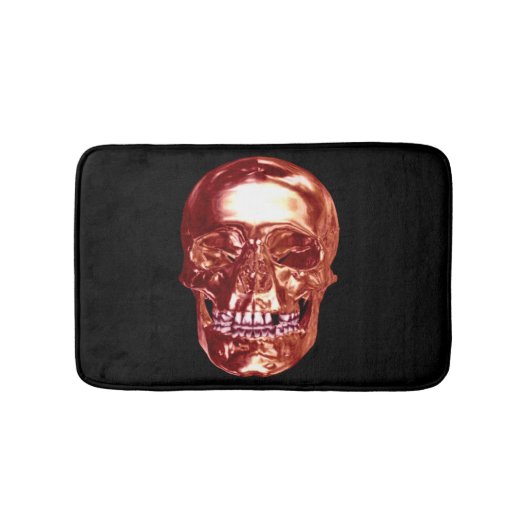 Red Chrome Skull Bath Mat (Voorkant)