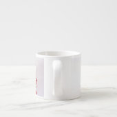 Red Chrysanthemum Minimalisme Coffee Mug Cup (Dos)