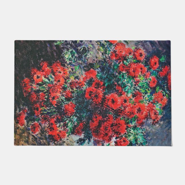 Red Chrysanthemum, Monet Deurmat (Voorkant)