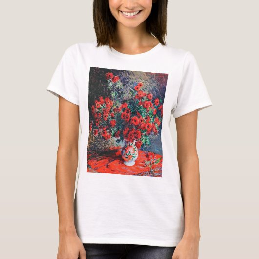 Red Chrysanthemum, Monet T-shirt (Voorkant)
