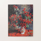 Red Chrysanthemums par Claude Monet Puzzle (Vertical)
