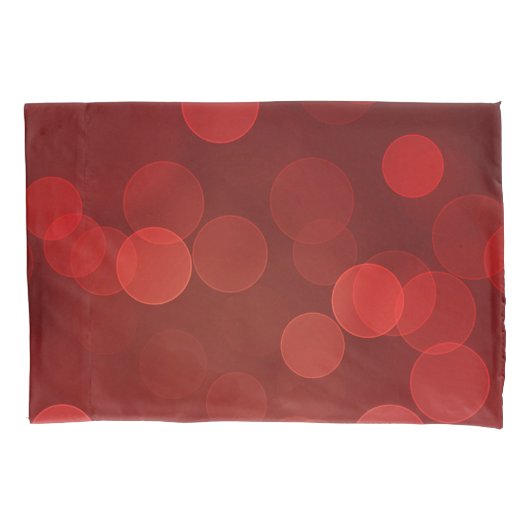 Red circle Pillowcase  Kussensloop (Voorkant)