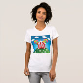 Red Circus Tent Womens T-Shirt (Devant entier)