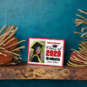 Red Class of 2026 Graduation Photo Fotoplaat (Zijkant)