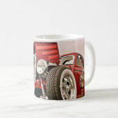 Red Classic Collector's Car Coffee Cup Mug (Devant droit)