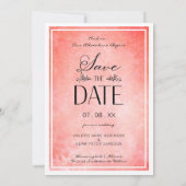 Red Classic Elegant Sophisticated Photo Wedding (Achterkant)