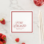 Red Classic Formal We're Engaged Servet (Insitu)