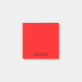 Red Classic Professioneel Minimalistisch Script Post-it® Notes (Voorkant)