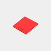 Red Classic Professioneel Minimalistisch Script Post-it® Notes (Schuin)