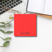 Red Classic Professioneel Minimalistisch Script Post-it® Notes