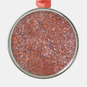 Red Clay Court, grind, Shale Stone Brick, Tennis Metalen Ornament