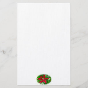 Red Clematis Merry kerst Briefpapier