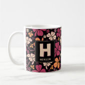 Red Clover Shamrock Monogrammed St. Patrick's Day Koffiemok (Links)