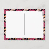 Red Clover Shamrock Pattern St. Patrick's Day Briefkaart (Achterkant)