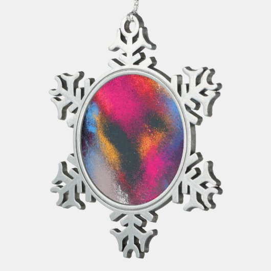 "Red Clusters" Snowflake Ornament (Rechts)