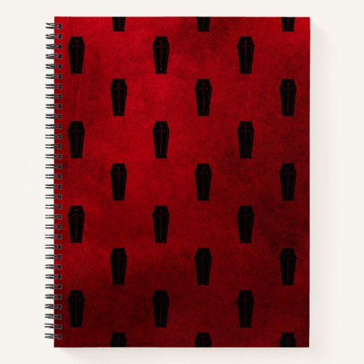 Red Coffins Gothic Sketch Notitieboek (Voorkant)