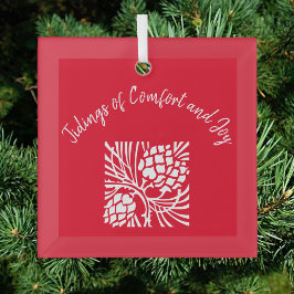 Red Comfort en Joy Glas Ornament
