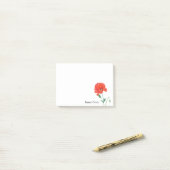 Red Common Poppy Waterverf Persoonlijk Post-it® Notes (Op bureau)