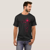 Red Computer CPU Core Heart Geek T-shirt (Voorkant volledig)