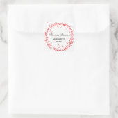 Red Confetti Bachelorette Party - Sticker Carré (Sac)