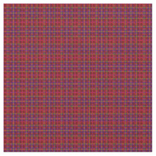 Red controleerde tartan met porran inlays, stof