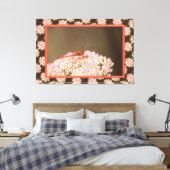 Red Coral Dragonfly Art Decor Canvas Afdruk (Insitu (Slaapkamer))