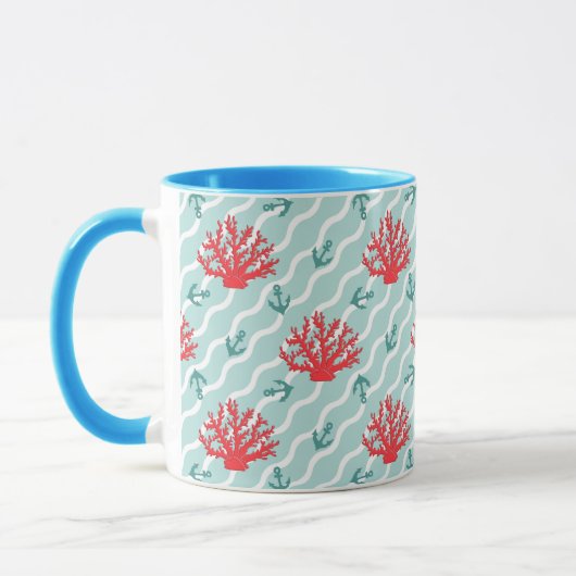 Red Coral Pattern 1 Mok (Links)