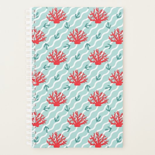 Red Coral Pattern 1 Planner (Voorkant)