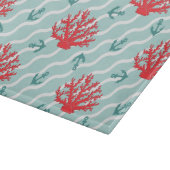 Red Coral Pattern 1 Snijplank (Hoek)