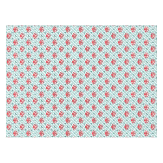 Red Coral Pattern 1 Tafelkleed (Voorkant (Horizontaal))