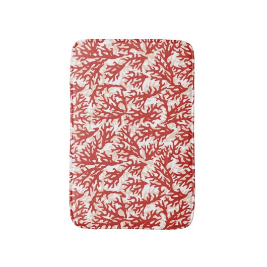 Red Coral Pattern 2 Badmat (Voorkant Verticaal)