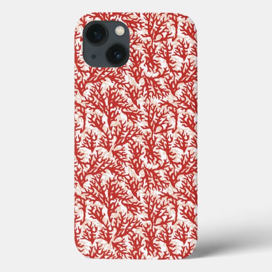 Red Coral Pattern 2 Case-Mate iPhone Case (Achterkant)