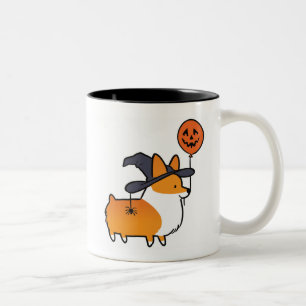 Red Corgi Halloween Mok   CorgiDingen