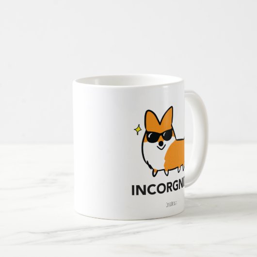 Red Corgi Incorgnito Mok (Voorkant rechts)