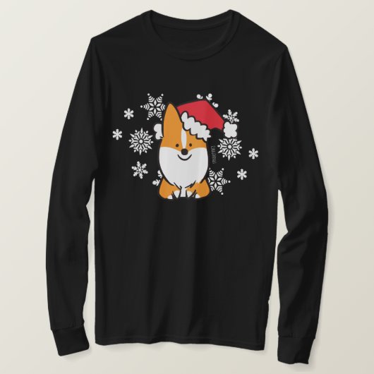 Red Corgi Santa Shirt (Design voorkant)