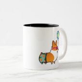 Red Corgi Summer Fun Mok | CorgiDingen (Voorkant rechts)