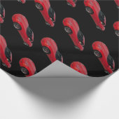 Red Corvette Cadeaupapier (Hoek)