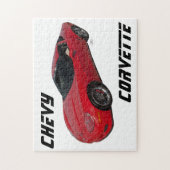 Red Corvette Legpuzzel (Verticaal)