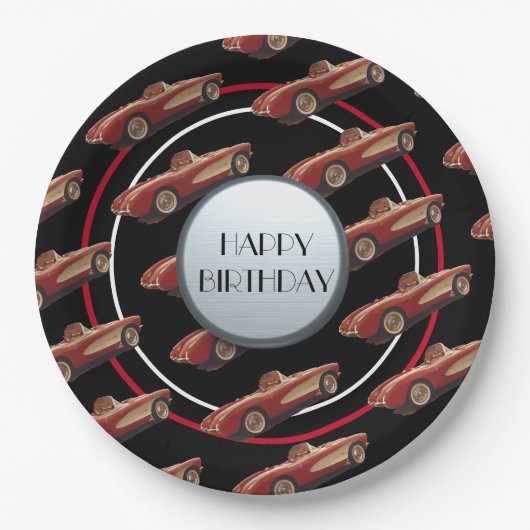 Red Corvette Paper Bord (Voorkant)