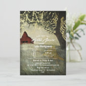 Red Country Barn | Landelijke ochtend Kaart (Staand voorkant)