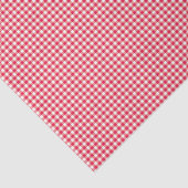 Red Country Gingham Check Patroon Tissuepapier (Detail)