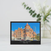 Red Courthouse Downtown Dallas Texas Briefkaart (Staand voorkant)