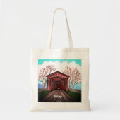 Red Covered Bridge Canvas tas (Voorkant)