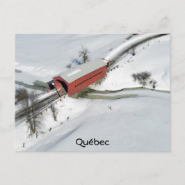 Red Covered Bridge, Québec Briefkaart