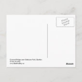 Red Covered Bridge, Québec Briefkaart (Achterkant)