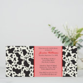 Red Cow Print Vrijgezellenfeest Kaart (Staand voorkant)