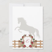 Red Cowgirl Western Invitation, Invitation Quincea (Dos)