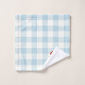 Red Crab Check Gingham Pattern Bath Towel Set Bad Handdoek (Wasdoekje)