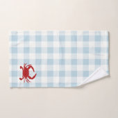 Red Crab Check Gingham Pattern Bath Towel Set Bad Handdoek (Handdoek)
